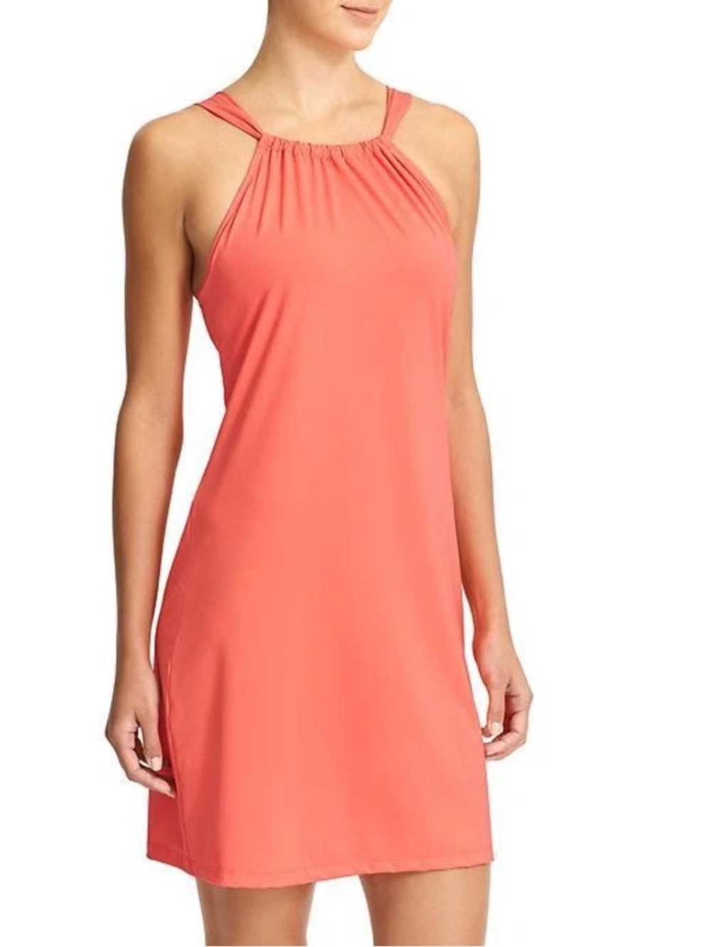 Athleta Komoko Women’s Dress, Halter Neck, cross back ties